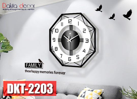 Đồng hồ treo tường trang trí thạch anh cá tính DKT2203