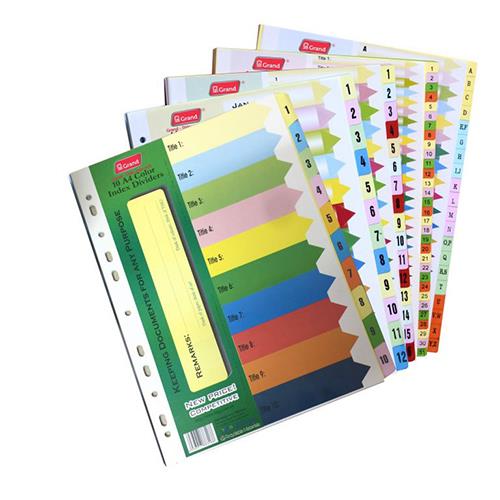 Chia File giấy 10 có số